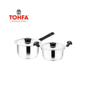 Tohfaworld Flip-On 20cm 2 Pc Cookware Set Steel Lid