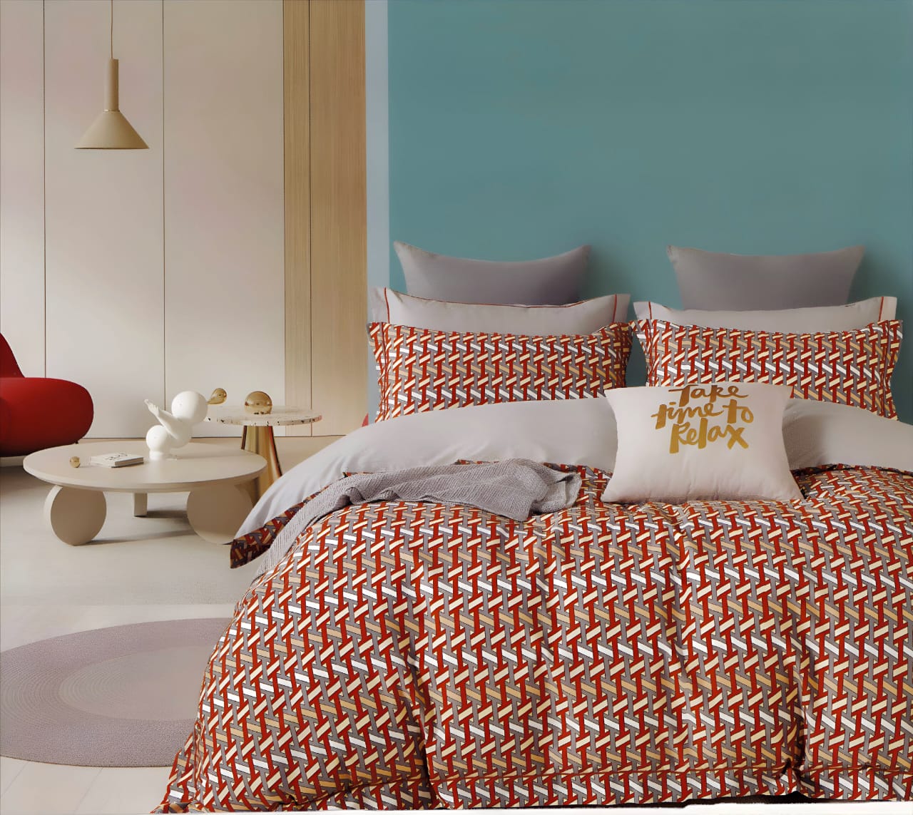 Tohfaworld Matrix 4 Pc Comforter Set